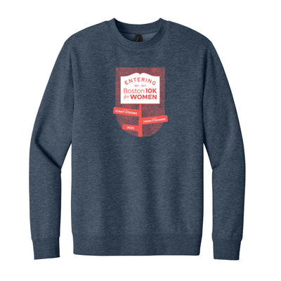 Boston 10K para mujer - Sudadera unisex de polar con cuello redondo (DT6104)