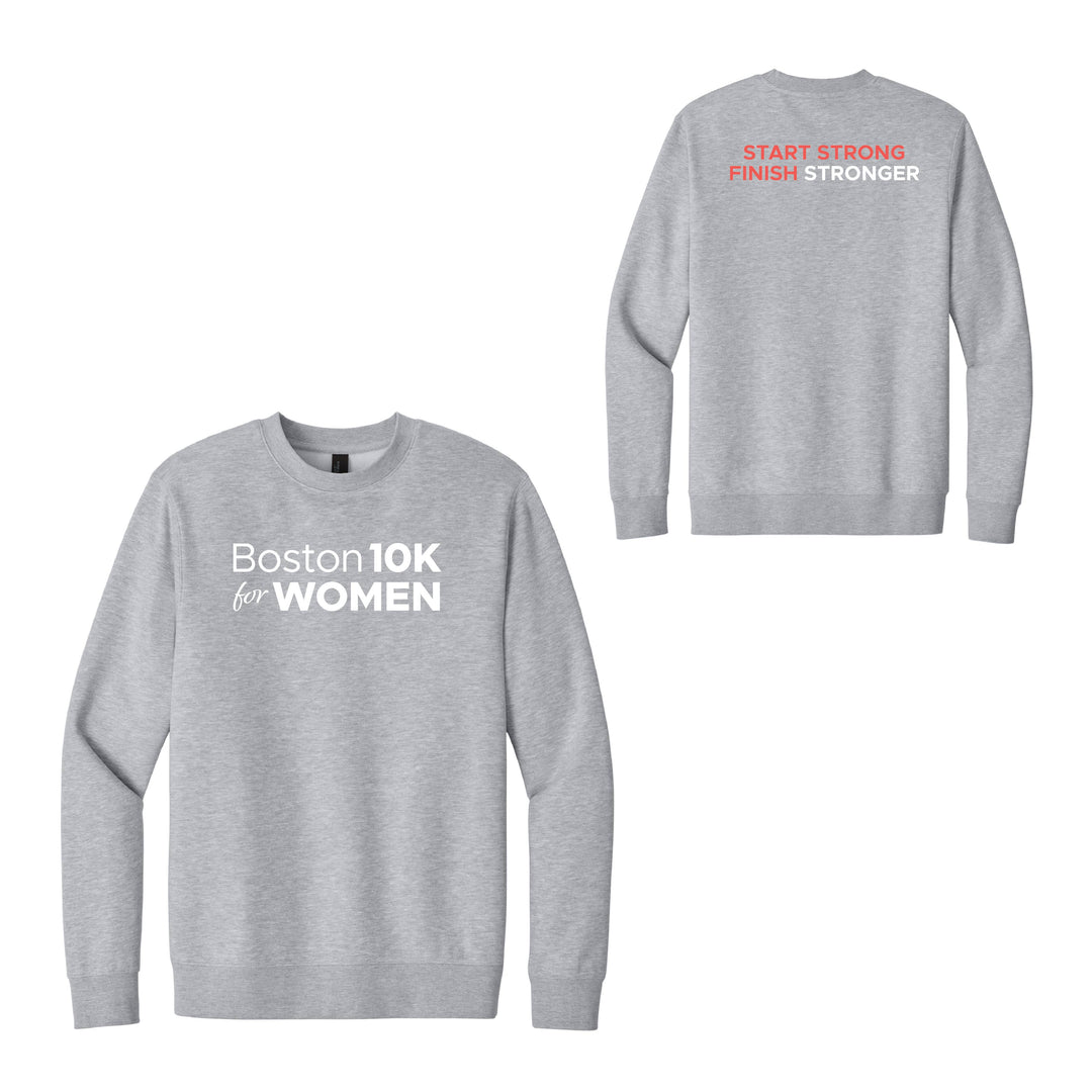 Boston 10K for Women - Unisex Fleece Crewneck Sweatshirt (DT6104)