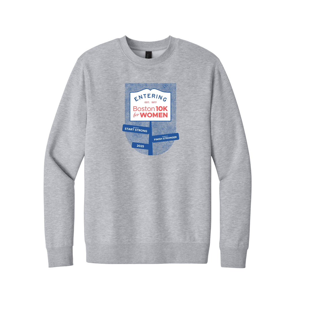 Boston 10K for Women - Unisex Fleece Crewneck Sweatshirt (DT6104)