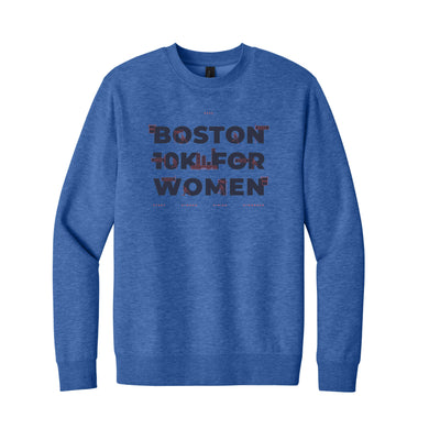 Boston 10K para mujer - Sudadera unisex de polar con cuello redondo (DT6104)