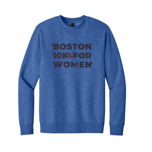 Boston 10K for Women - Unisex Fleece Crewneck Sweatshirt (DT6104)