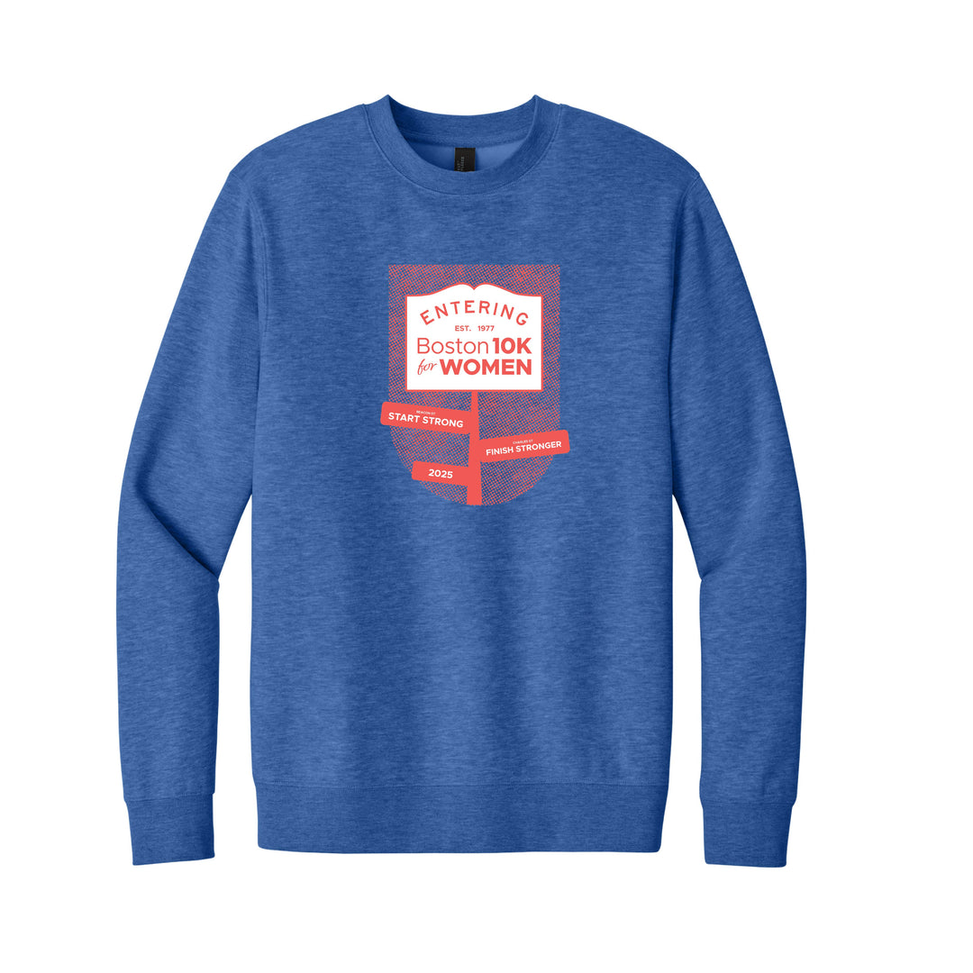 Boston 10K for Women - Unisex Fleece Crewneck Sweatshirt (DT6104)