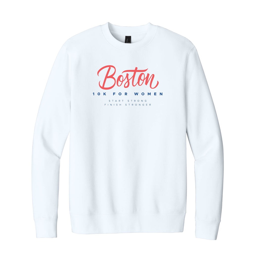 Boston 10K for Women - Unisex Fleece Crewneck Sweatshirt (DT6104)