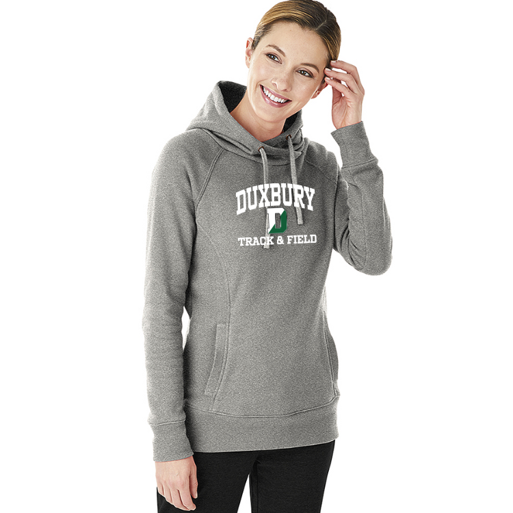 Sudadera con capucha de la ciudad natal de Duxbury Track and Field para mujer (5888) 