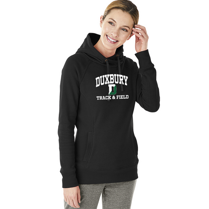 Sudadera con capucha de la ciudad natal de Duxbury Track and Field para mujer (5888) 