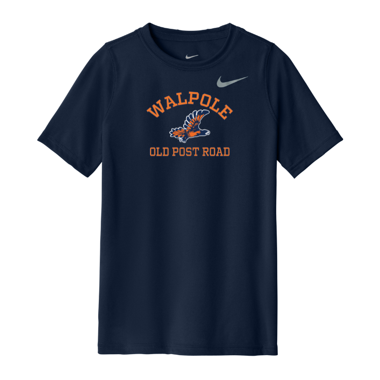 Camiseta juvenil de lacrosse para niñas de Walpole: Nike Youth Team rLegend (DV7317)