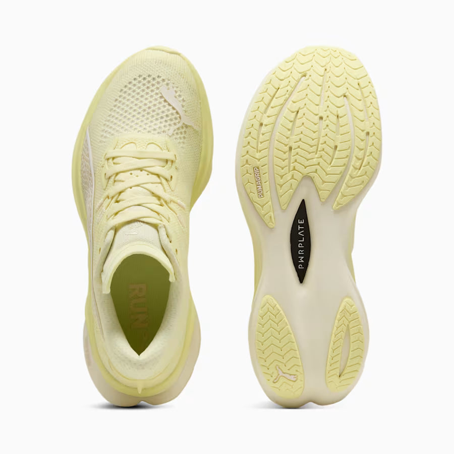PUMA Womens Deviate Nitro 3 - GOLD MOON-ALPINE SNOW