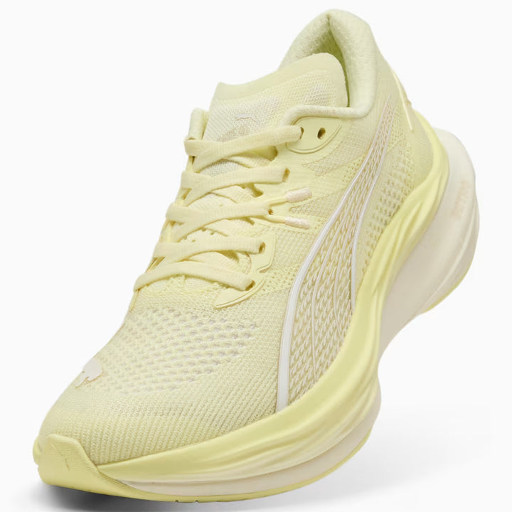 PUMA Womens Deviate Nitro 3 - GOLD MOON-ALPINE SNOW