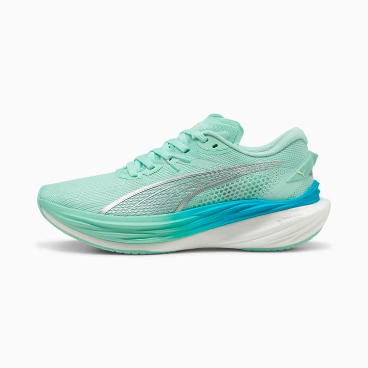 PUMA Womens Deviate Nitro 3 - MINT MELT-GLOWING RED