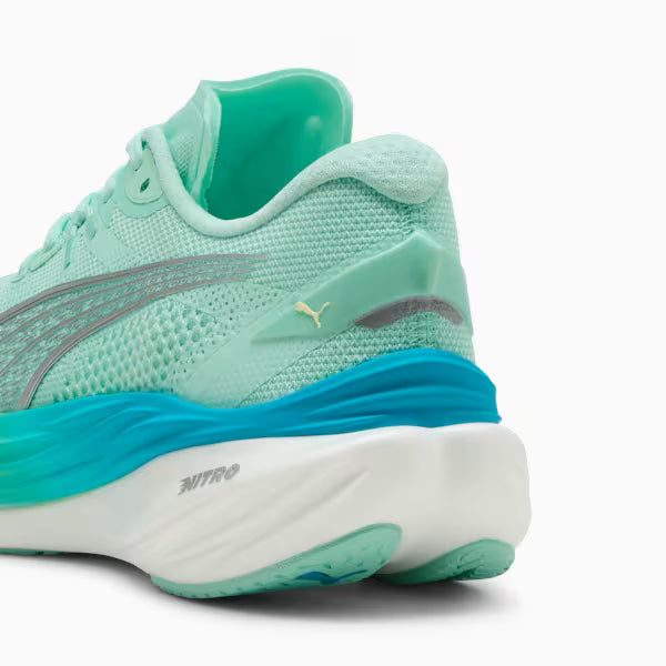 PUMA Womens Deviate Nitro 3 - MINT MELT-GLOWING RED