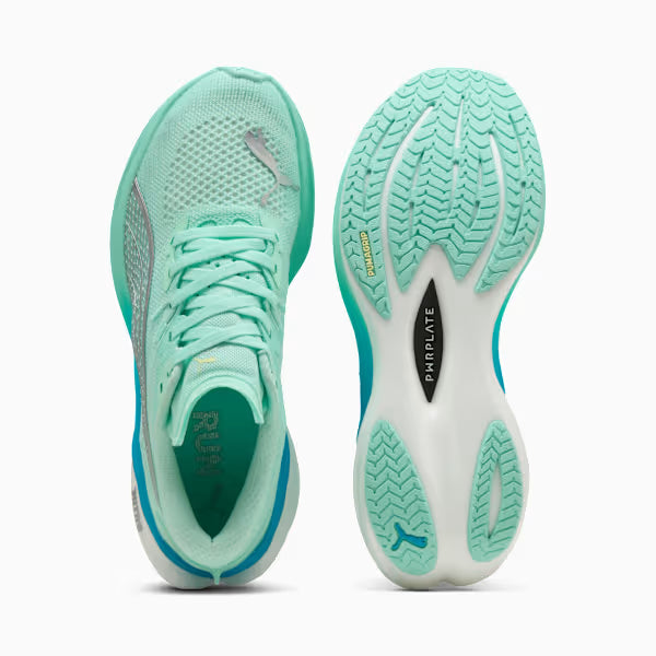 PUMA Womens Deviate Nitro 3 - MINT MELT-GLOWING RED