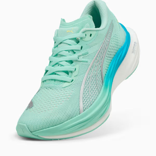 PUMA Womens Deviate Nitro 3 - MINT MELT-GLOWING RED