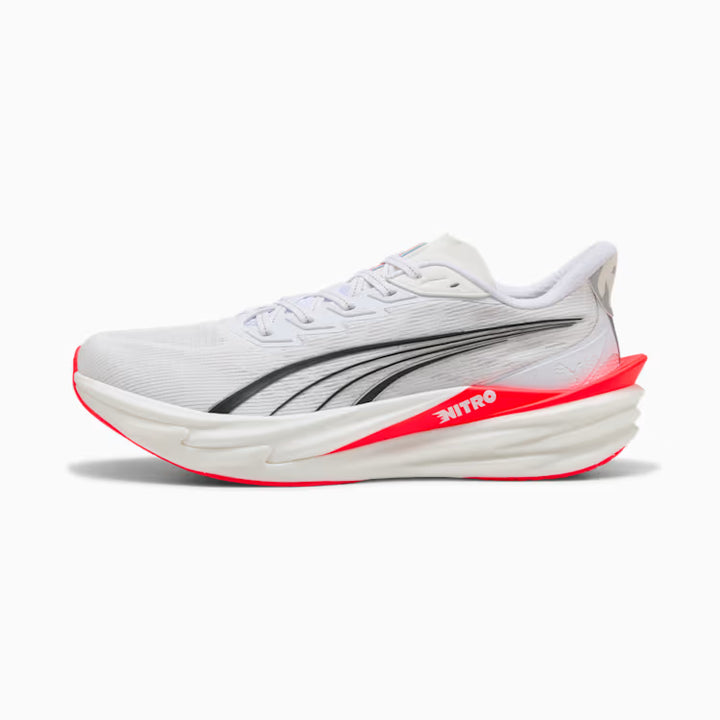 Men's Puma DEVIATE NITRO 4 - PUMA WHITE-ULTRA RED