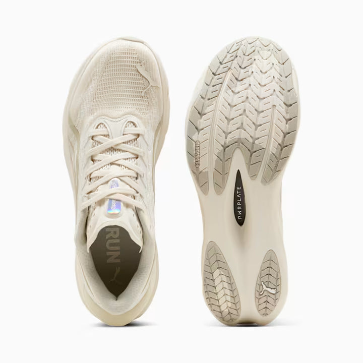Men's Puma DEVIATE NITRO 4 - ALPINE SNOW-WARM WHITE