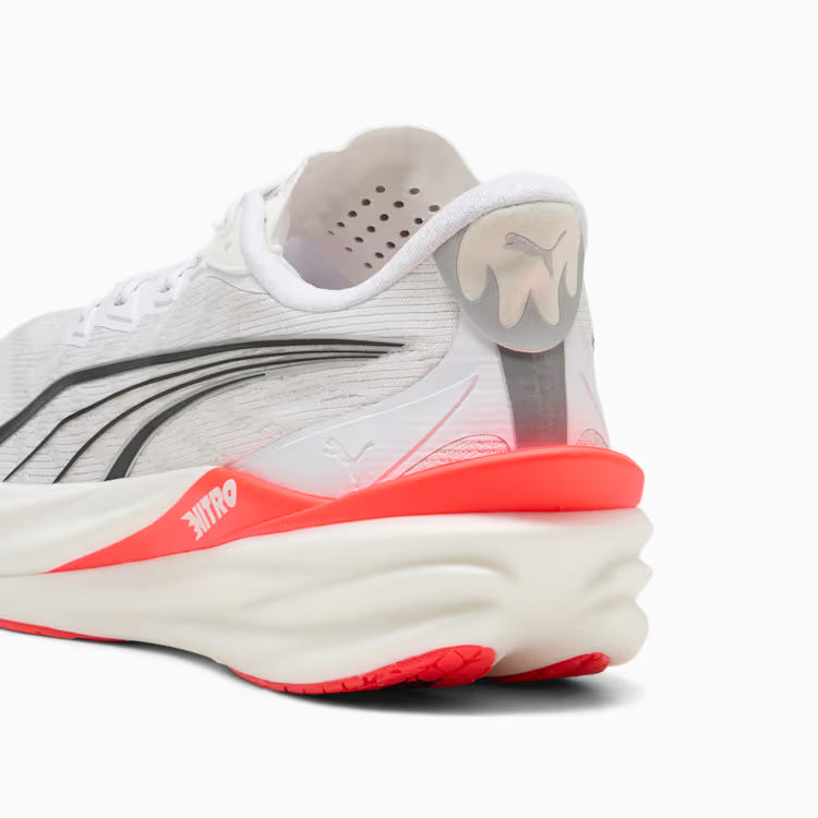 Men's Puma DEVIATE NITRO 4 - PUMA WHITE-ULTRA RED