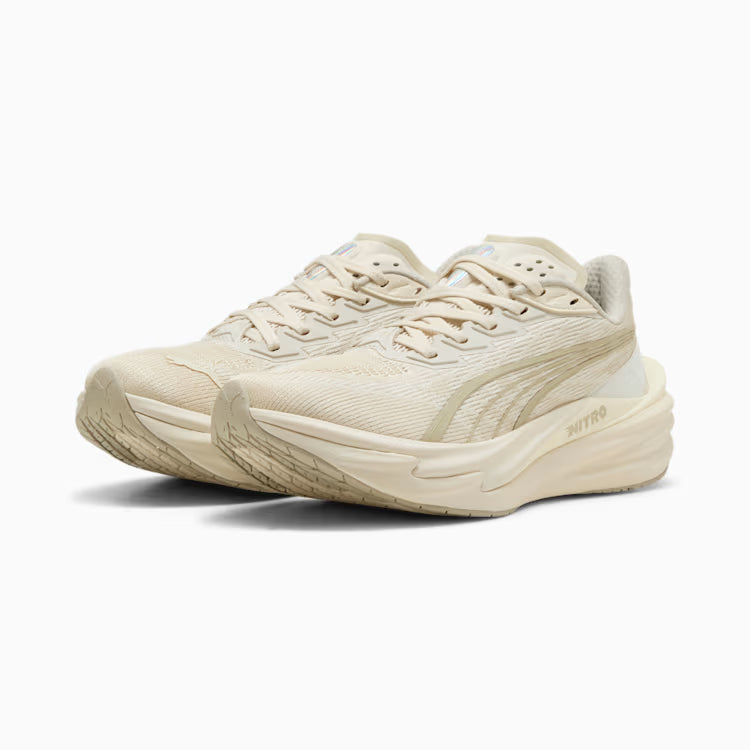 Women's Puma DEVIATE NITRO 4 - ALPINE SNOW-WARM WHITE