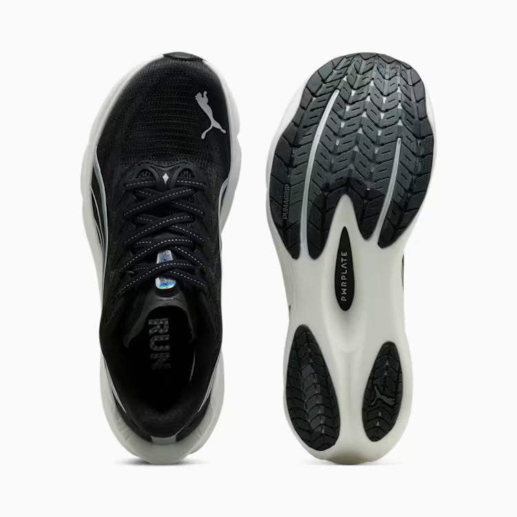 Women's Puma DEVIATE NITRO 4 (Wide) - PUMA BLACK-PUMA WHITE-PUMA SILVER