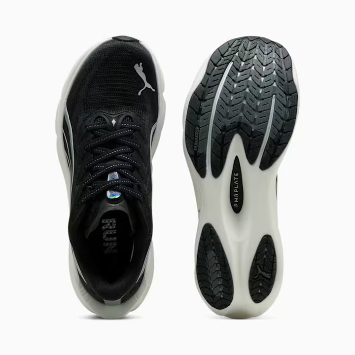Women's Puma DEVIATE NITRO 4 (Wide) - PUMA BLACK-PUMA WHITE-PUMA SILVER