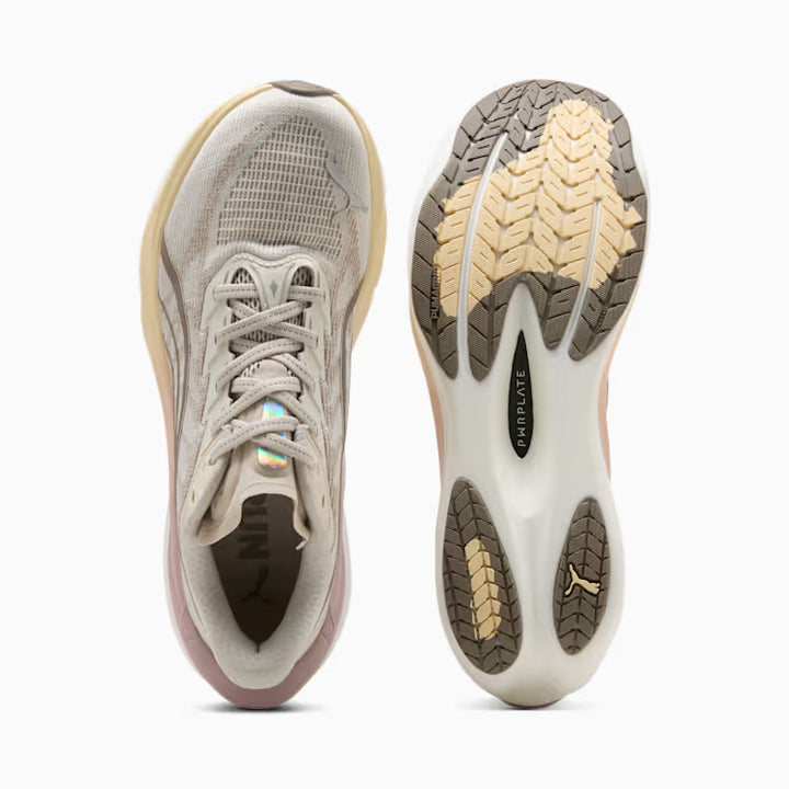 Women's Puma DEVIATE NITRO 4 - ALPINE SNOW-MISTY PINK