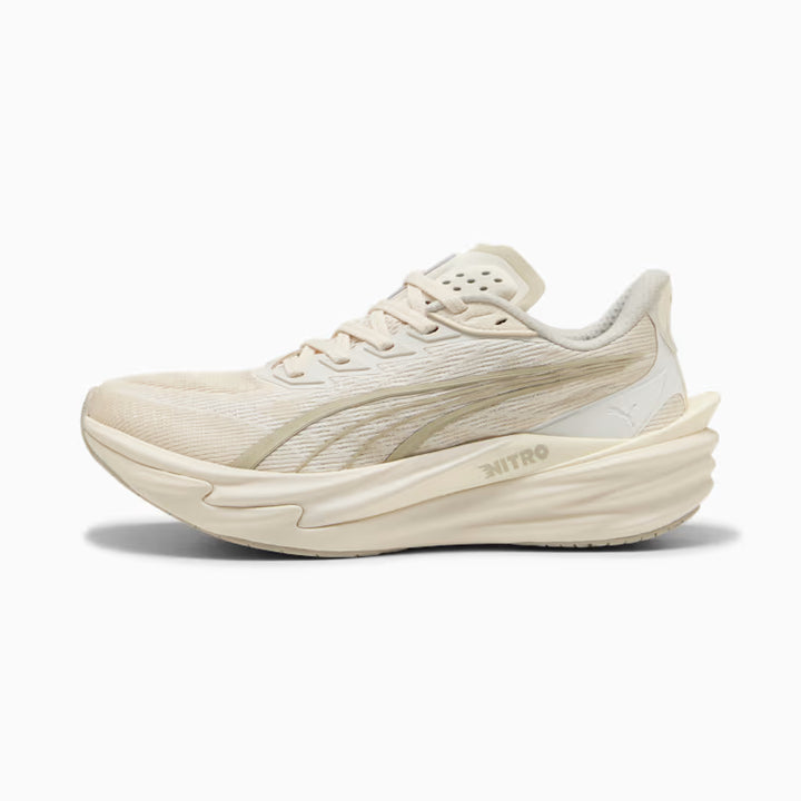 Women's Puma DEVIATE NITRO 4 - ALPINE SNOW-WARM WHITE