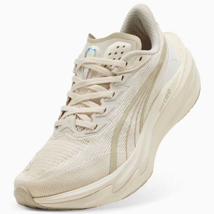 Women's Puma DEVIATE NITRO 4 - ALPINE SNOW-WARM WHITE