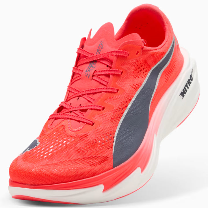 Men's Puma DEVIATE NITRO ELITE 4 - ULTRA RED-INKY DEPTHS-PUMA WHITE