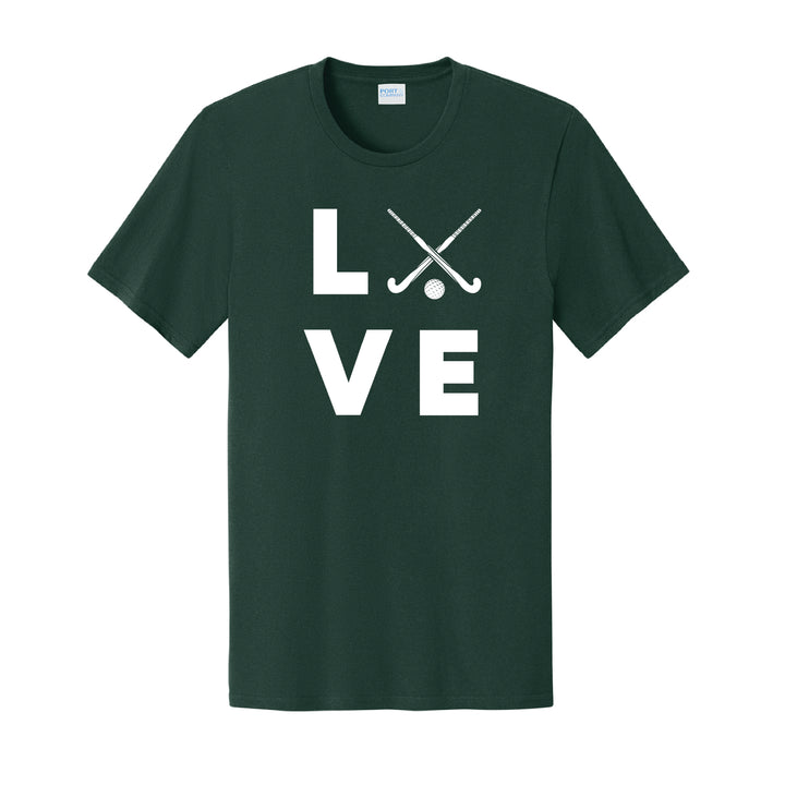 Warrior Field Hockey- Adult Unisex Easy Cotton Tee - Dark Green (PC43)
