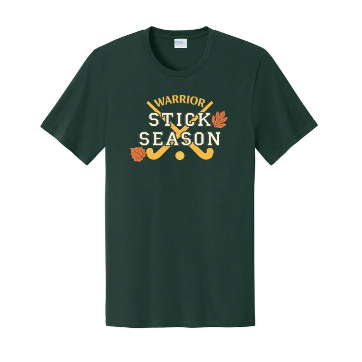 Warrior Field Hockey- Adult Unisex Easy Cotton Tee - Dark Green (PC43)