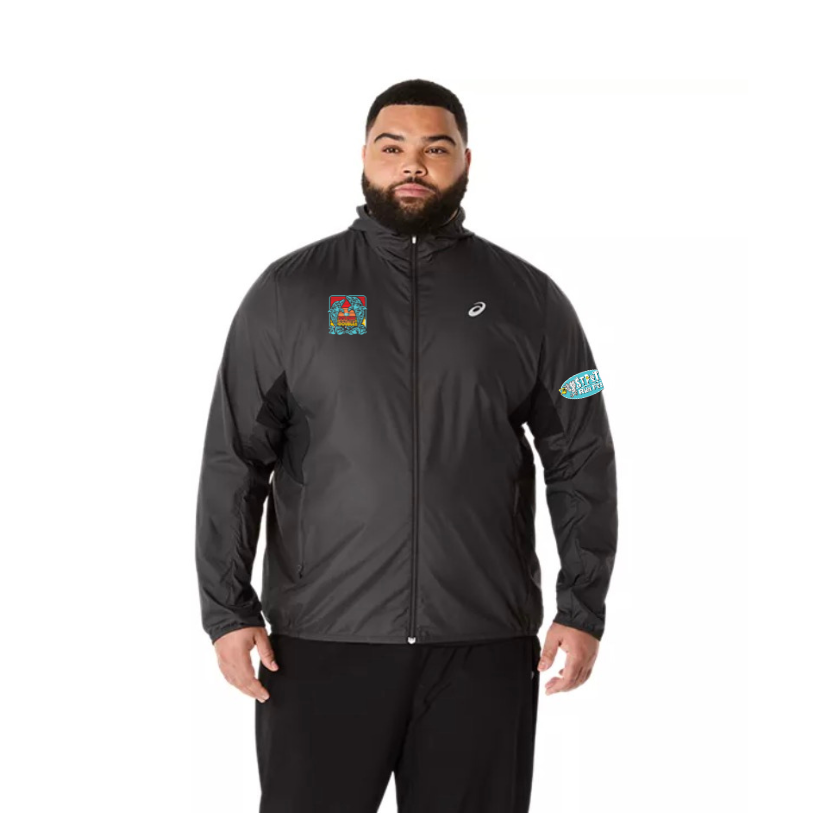 St Pete Run Fest - Dolphin Challenge ASICS Men's Silver Jacket Black (2011D235)