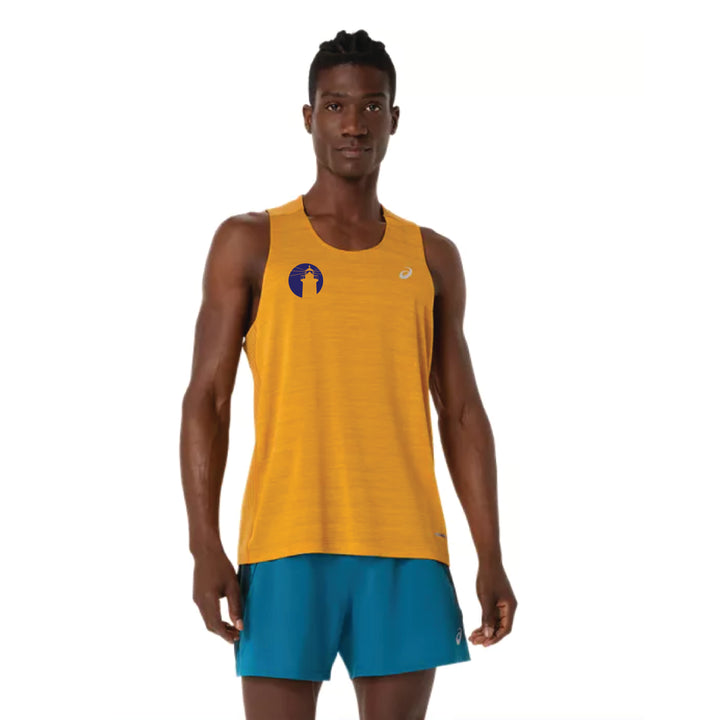ASICS Falmouth Road Race 2026 - ASICS Men's Road Singlet Yamabuki (2011D478) (FRR26-09 LC, FRR26-19 Back))