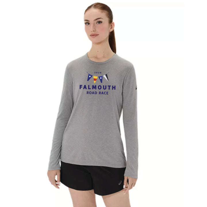 ASICS Falmouth Road Race 2026 - ASICS Women's PR Long Sleeve Triblend Tee Grey (2012D305) (FRR26-06)