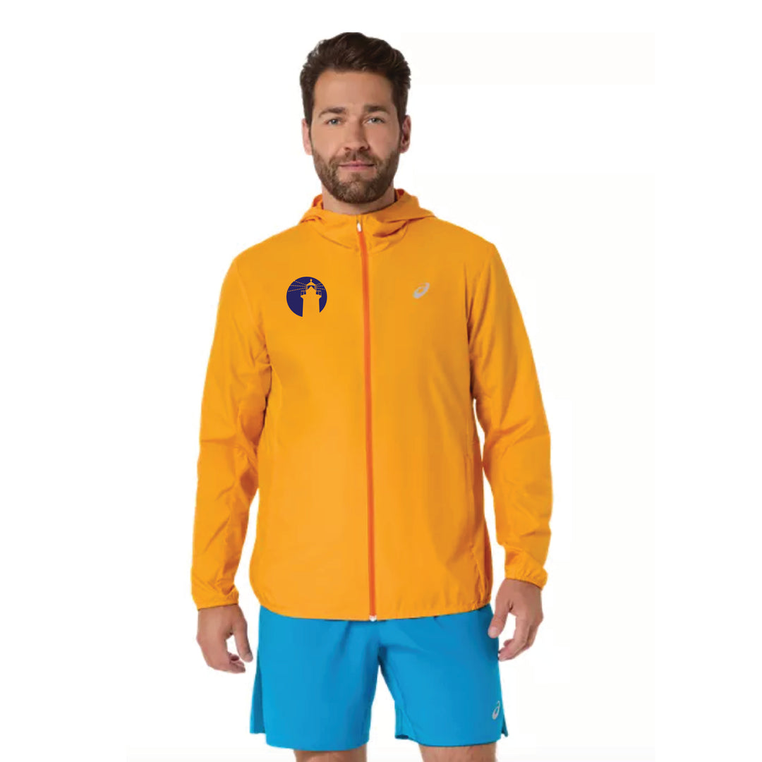 ASICS Falmouth Road Race 2026 - ASICS Men's Silver Jacket Yamabuki (2011D235) (FRR26-09 LC, FRR26-07 Back)