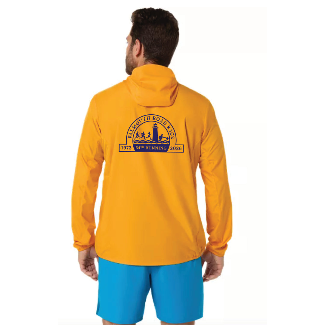 ASICS Falmouth Road Race 2026 - ASICS Men's Silver Jacket Yamabuki (2011D235) (FRR26-09 LC, FRR26-07 Back)