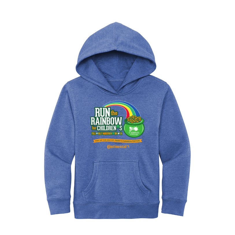 Run the Rainbow - District® YOUTH V.I.T.™ Fleece Hoodie (DT6100Y)
