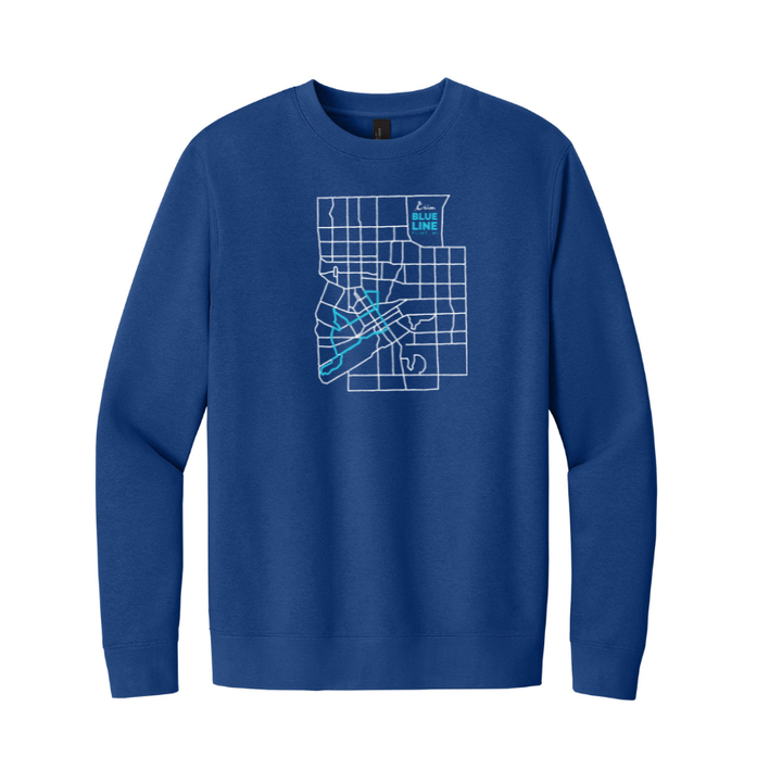 Crim Neighborhood Streets - "Lounge In" Unisex Fleece Crewneck Sweatshirt