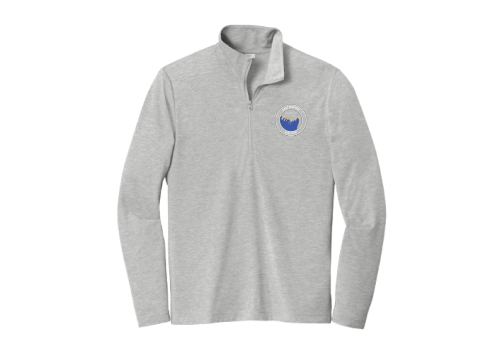 Suéter con cremallera de 1/4 de mezcla de tres colores para hombre (ST407)