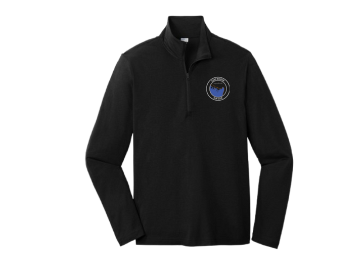 Suéter con cremallera de 1/4 de mezcla de tres colores para hombre (ST407)