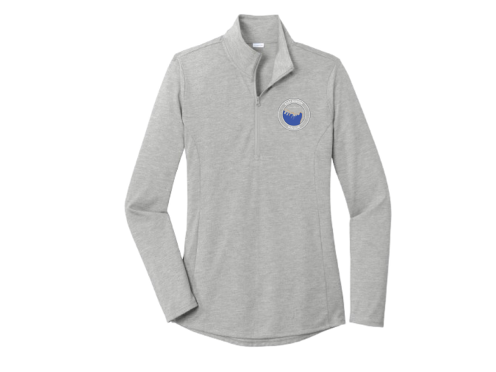 East Boston Run Club - Women's Triblend 1/4 Zip-Pullover (LST407)