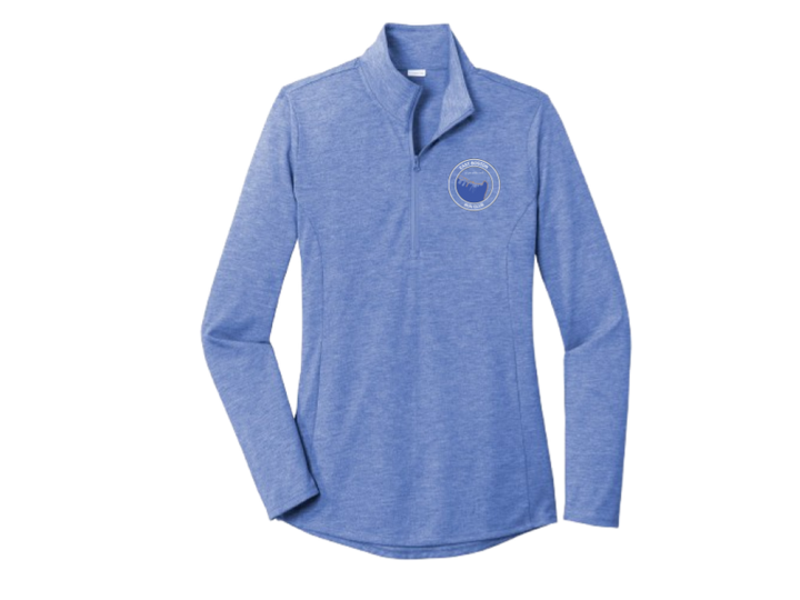 East Boston Run Club - Women's Triblend 1/4 Zip-Pullover (LST407)