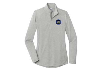 Suéter con cremallera de 1/4 de mezcla de tres colores para hombre (ST407)