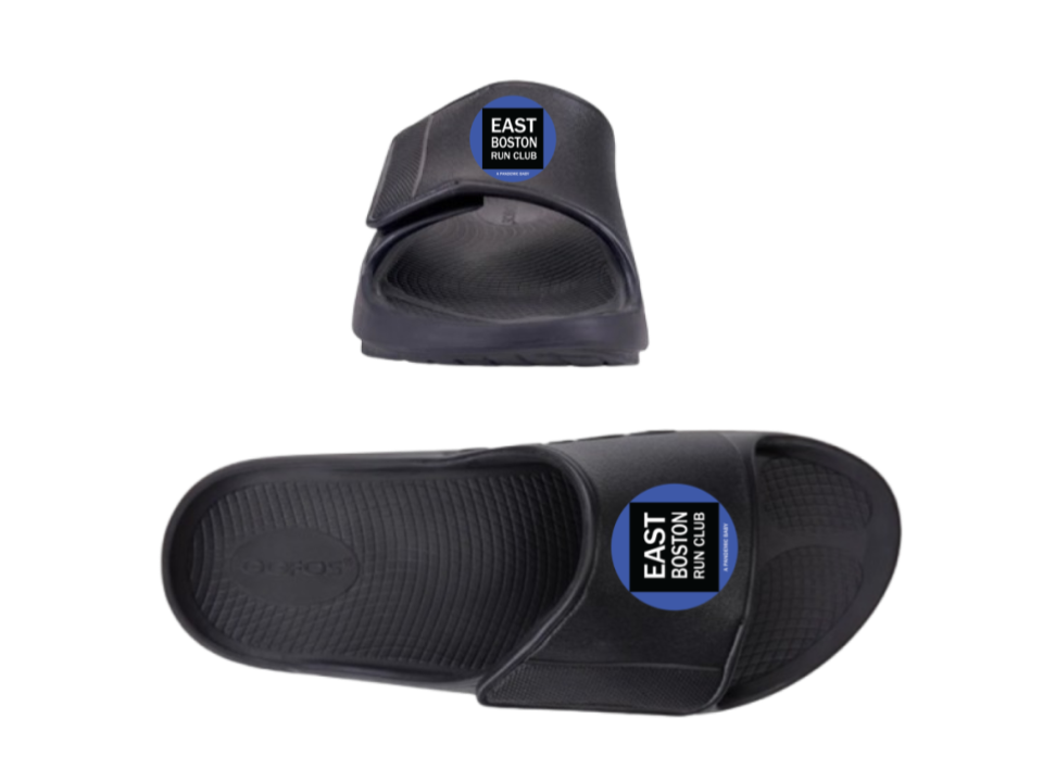East Boston Run Club - Oofos OOahh Sport Flex Slide Sandals (1550)