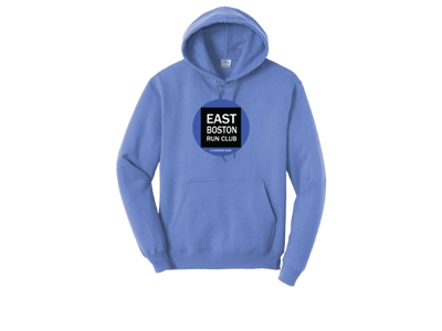 East Boston Run Club - Sudadera unisex con capucha de polar (PC78H) 