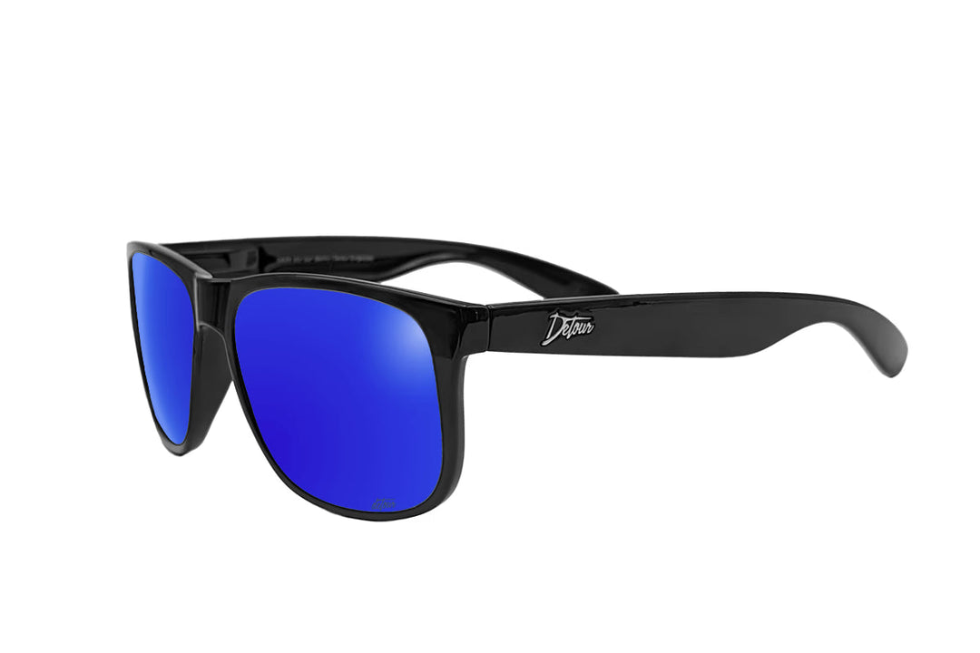 Eminence - Clean Black- Deep Blue Lens Polarized