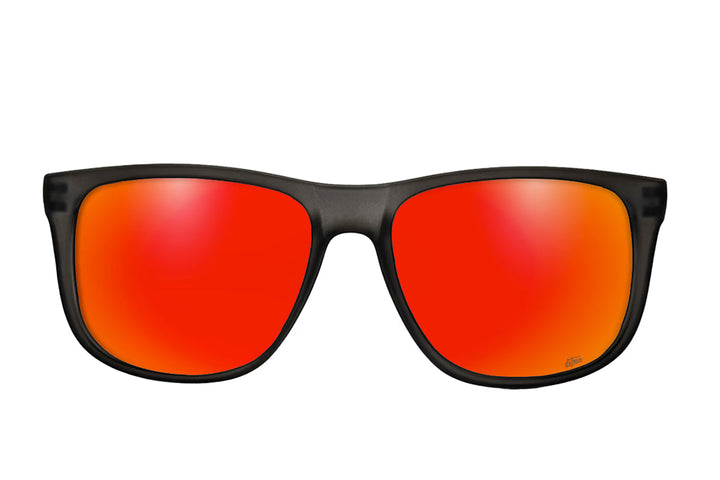 Eminence - Frosted Storm Gray- Red Sunset Lens Polarized