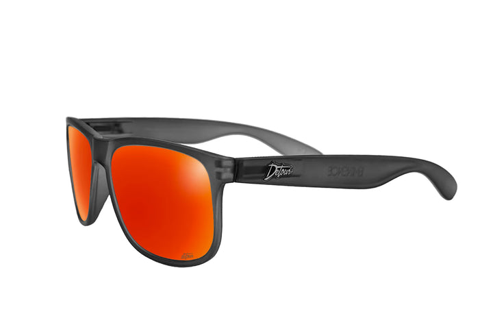 Eminence - Frosted Storm Gray- Red Sunset Lens Polarized