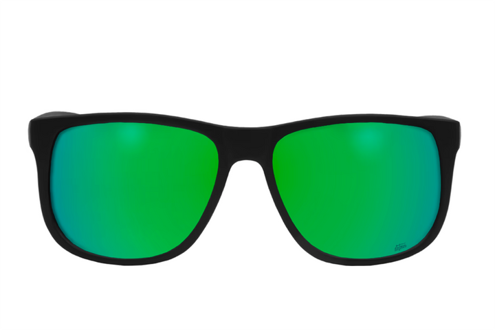 Eminence - Matte Black - Green Lens Polarized