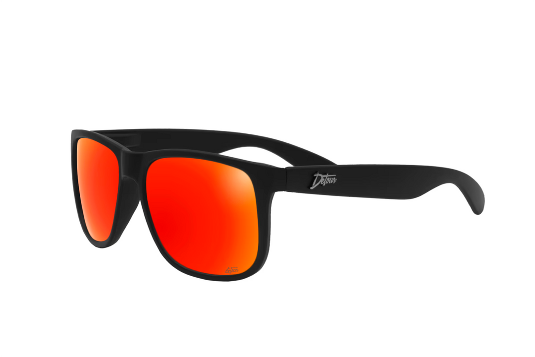 Eminence - Matte Black - Red Sunset Lens Polarized