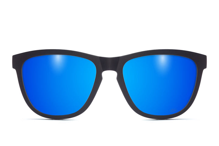 Matte Black - Electric Blue Lens Polarized - Essentials
