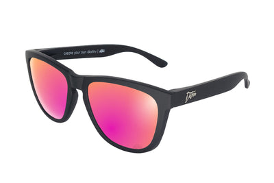 Matte Black - Pink Lemonade Lens Polarized - Essentials
