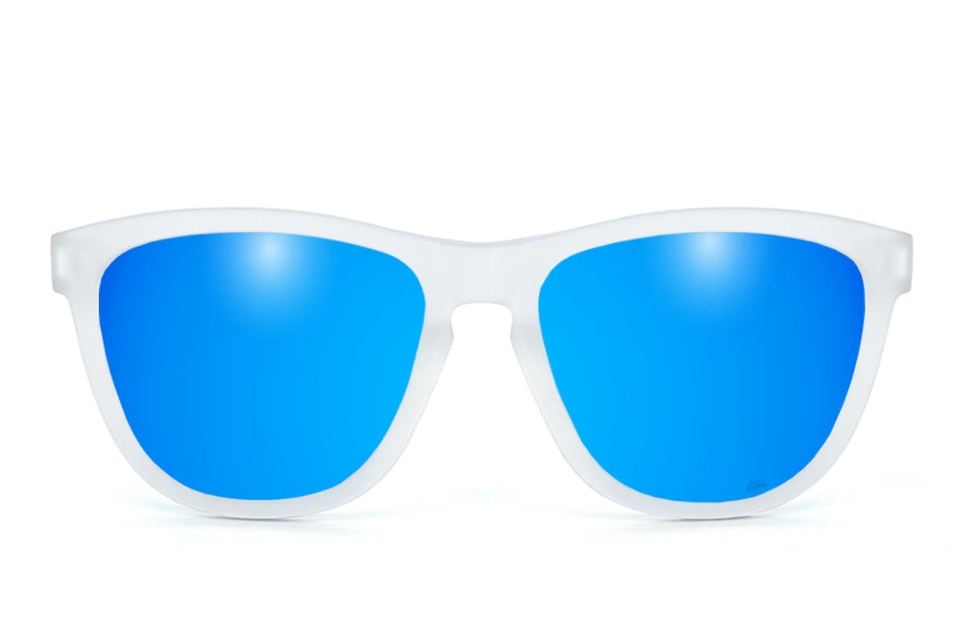 Frosted Clear - Electric Blue Lens Polarized - Essentials